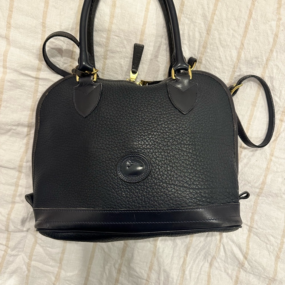 Vintage Dooney and Bourke Black Leather Women's Bag